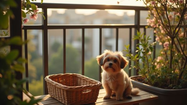 Comment aménager une litière pour chien sur votre balcon ?
