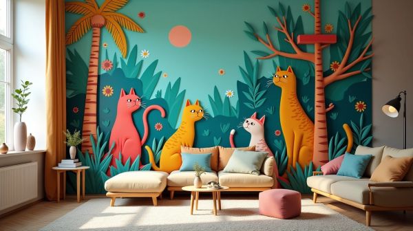 Matou Perché : arbres à chat design, muraux et plafond pour tous les espaces