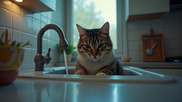 Pourquoi votre chat boit dans le lavabo plutôt que dans sa gamelle